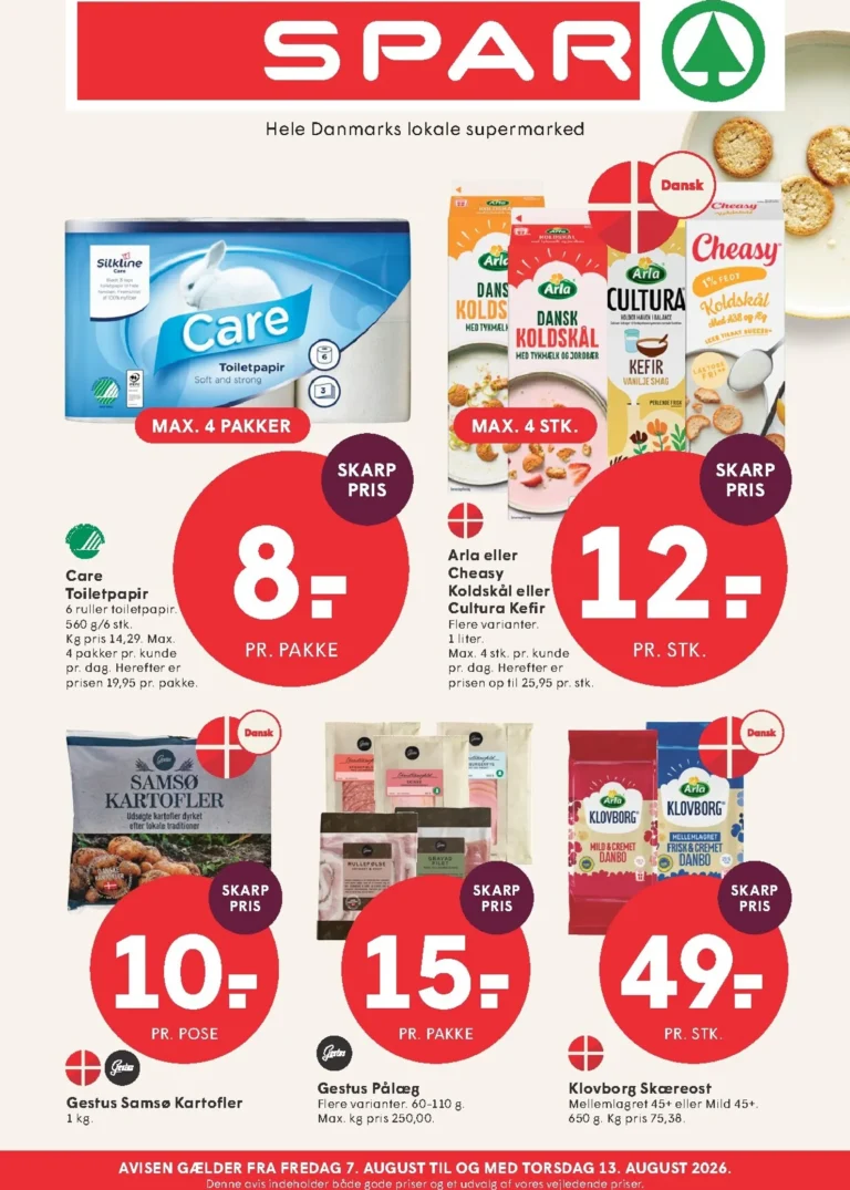Spar tilbudsavis fra 07.08.2026