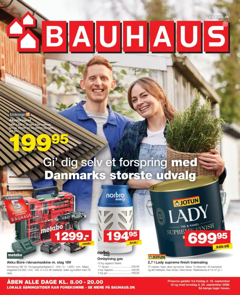 Bauhaus tilbudsavis fra 18.09.2026