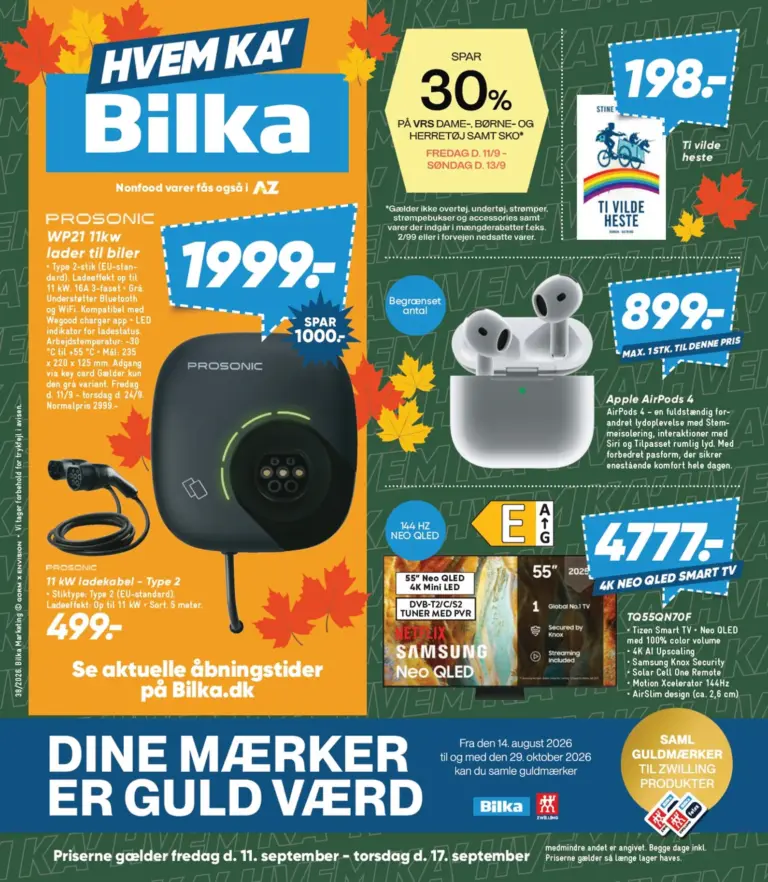 Bilka tilbudsavis fra 11.09.2026
