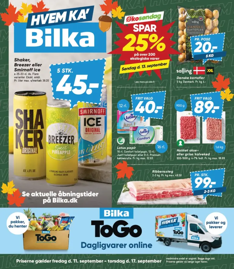 Bilka tilbudsavis fra 11.09.2026