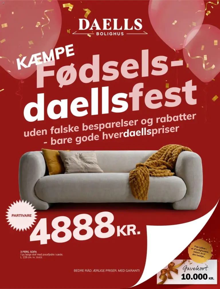 Daells Bolighus tilbudsavis fra 23.09.2026
