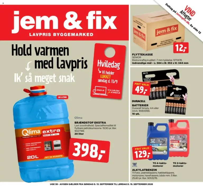 Jem & fix tilbudsavis fra 13.09.2026