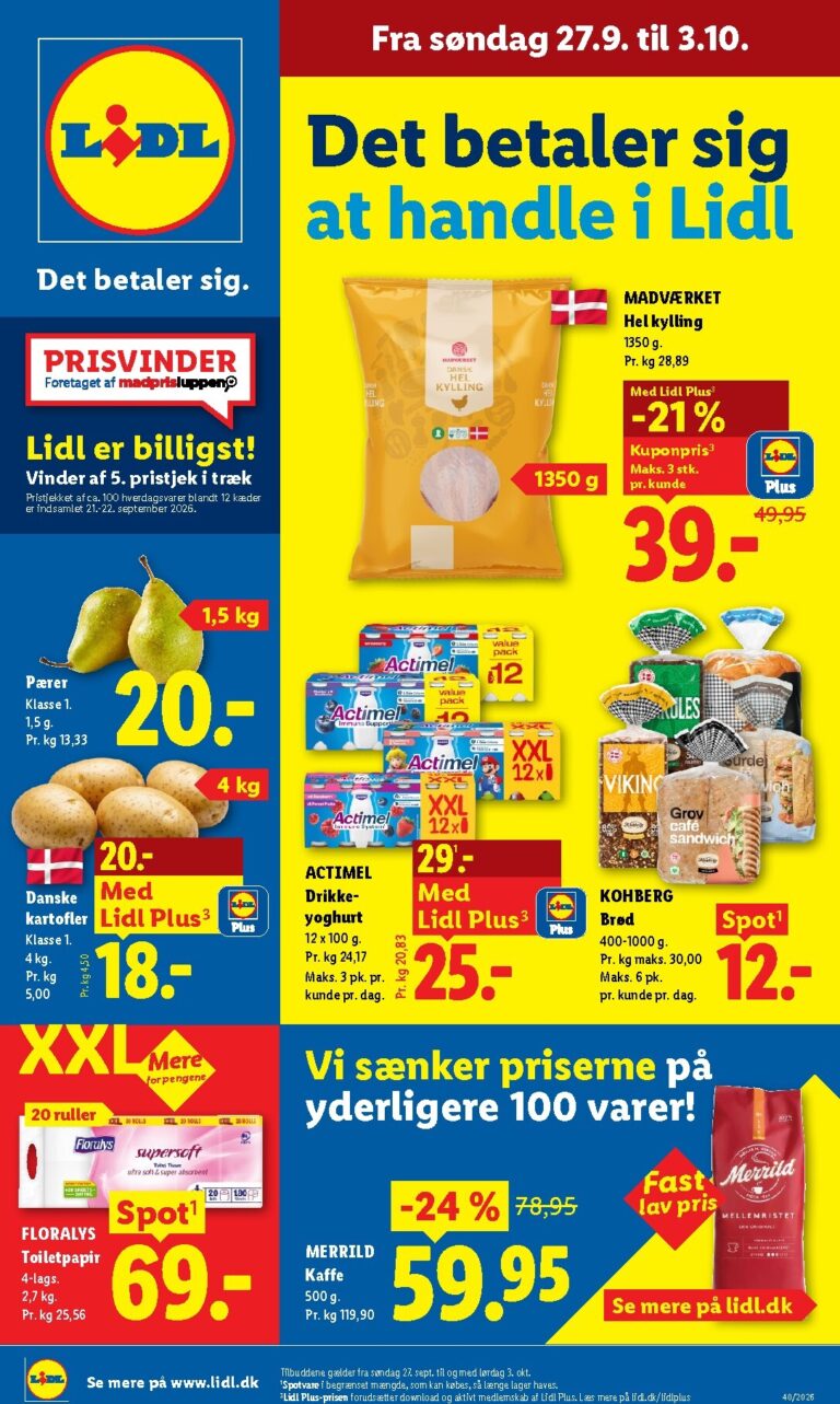 Lidl tilbudsavis fra 27.09.2026