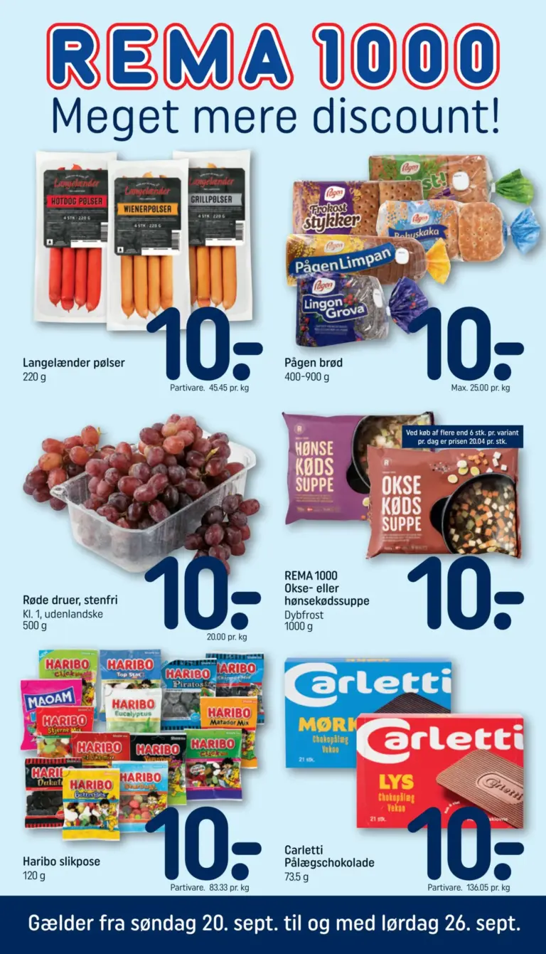 Rema 1000 tilbudsavis fra 20.09.2026