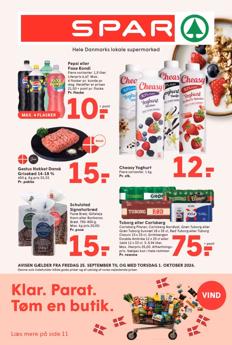 Spar tilbudsavis fra 25.09.2026