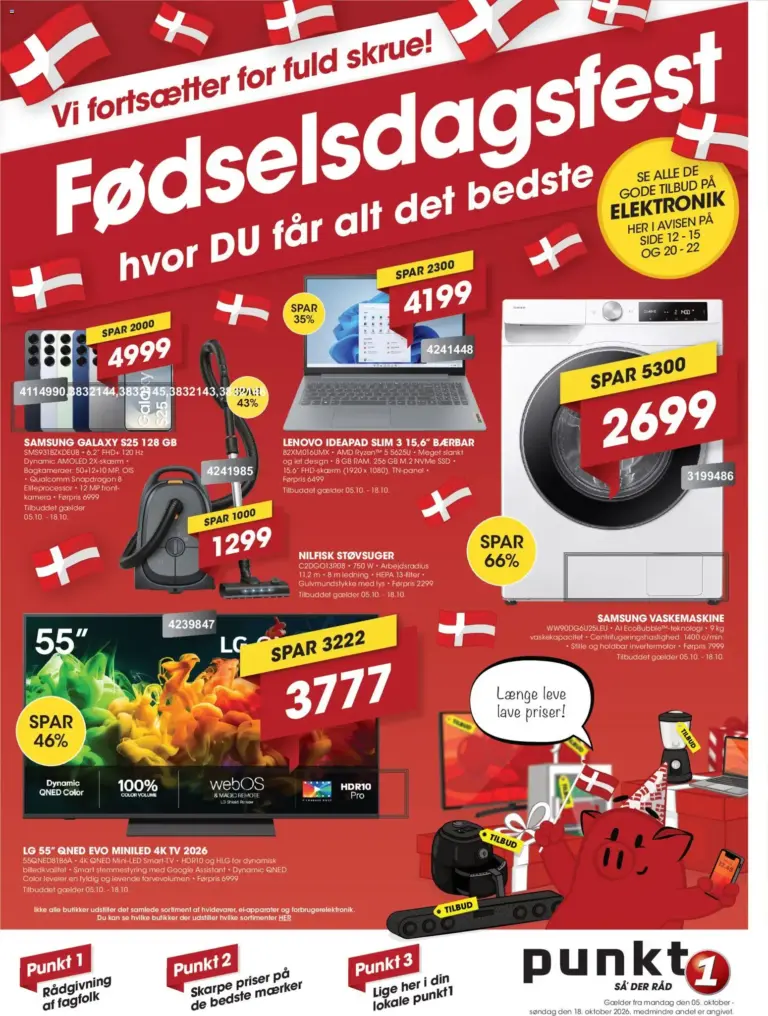 Punkt1 tilbudsavis fra 05.10.2026